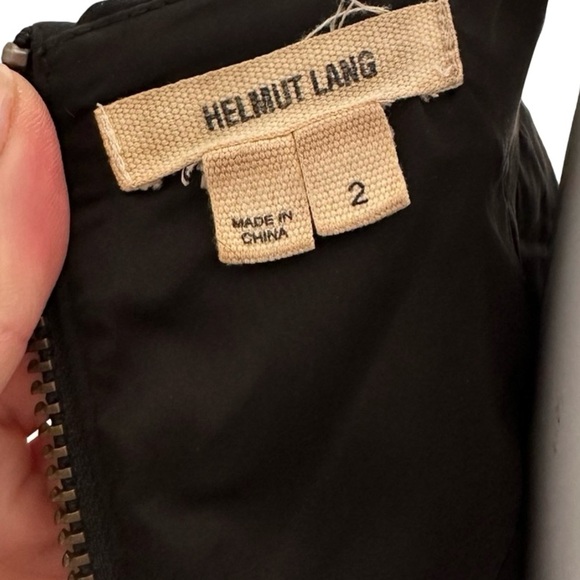 Helmut Lang Black Midi Dress Sz 2 - Picture 3 of 7